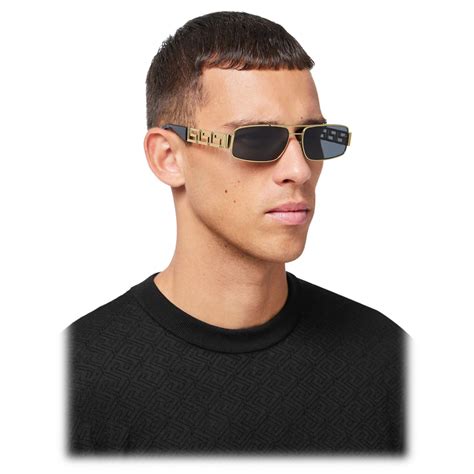 versace gold uomo|versace gold dark grey sunglasses.